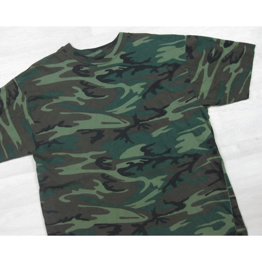Vintage 90s Single Stitch Camo T-Shirt Men's (XL) Camouflage Outdoor Hunting USA